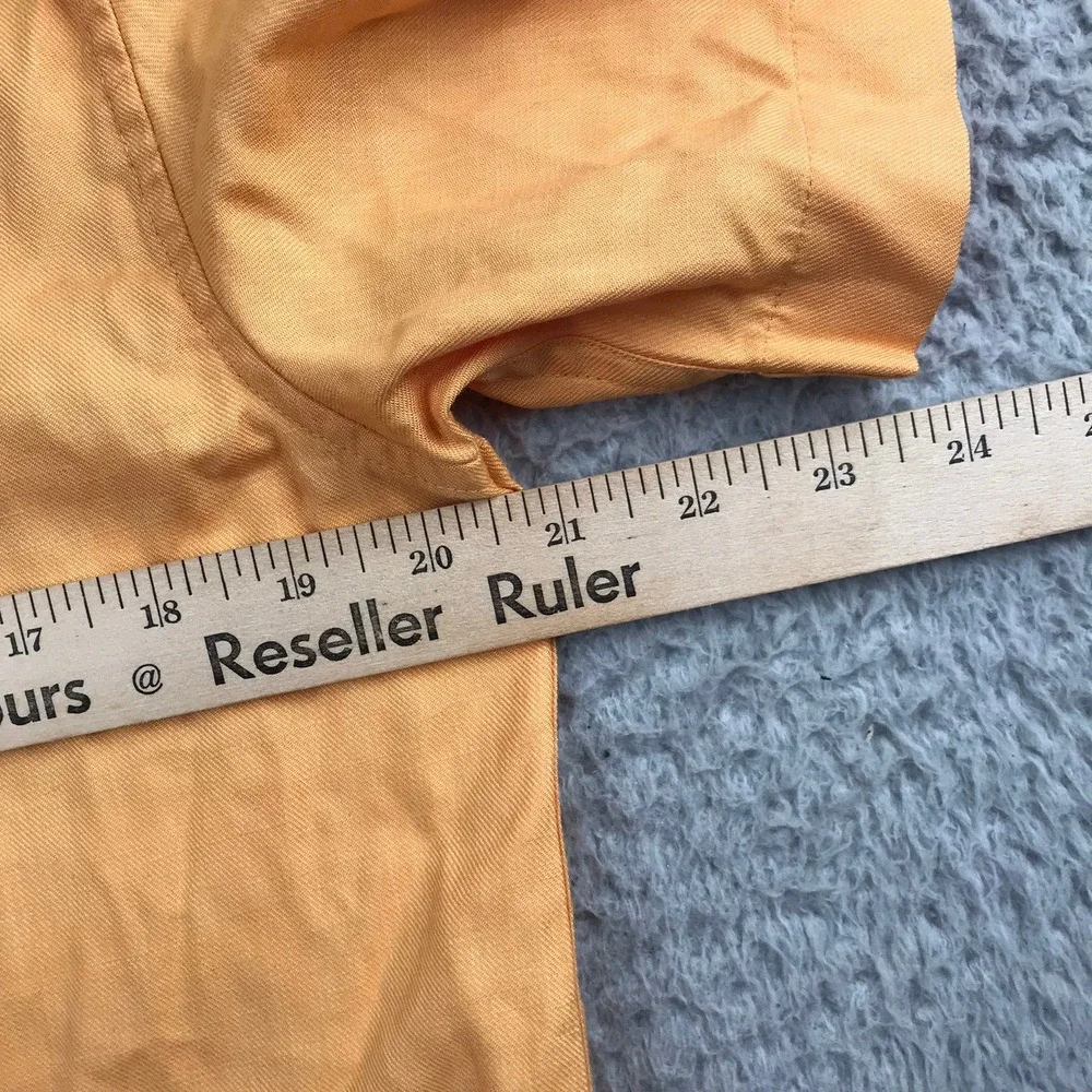 Banana Republic Button Up Shirt Mens S Orange Standard Fit Short Sleeve NEW